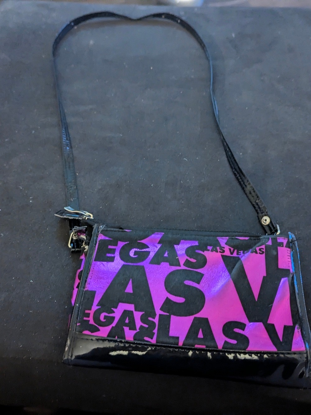 Las Vegas Pink & Black Crossbody Bag